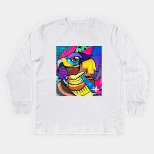 Hugus Eagle pop art Kids Long Sleeve T-Shirt